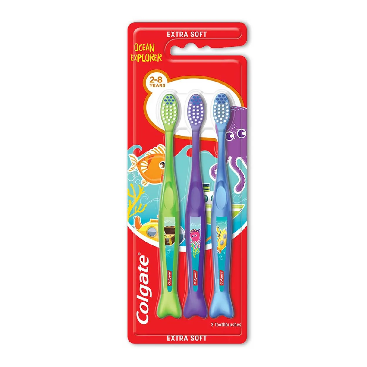 Colgate Kids Toothbrush Ocean Explorer Extra Soft 3s