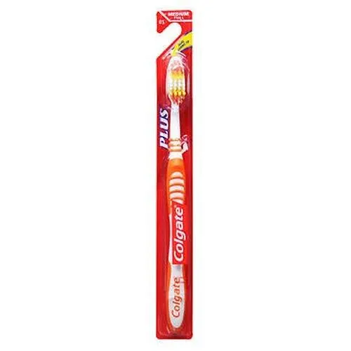 Colgate Plus Bi-Level Bristles Full Head Toothbrush Medium 1 each By Colgate