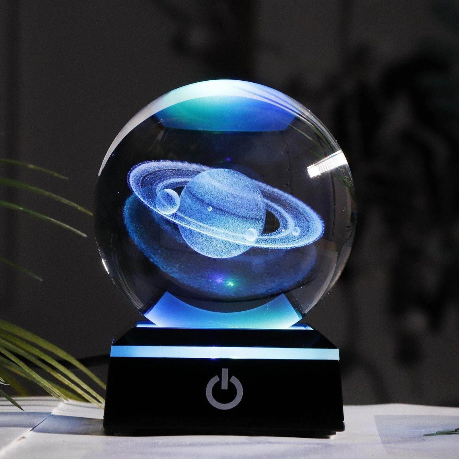 Crystal Globe Solar System Planet Lamp