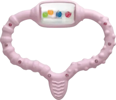 CURAbaby Girl teething ring pink