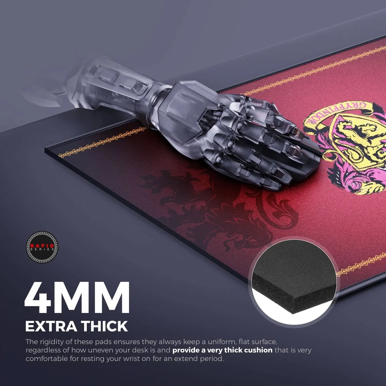 CYBEART GRYFFINDOR CLASSIC GAMING MOUSE PAD RAPID SERIES 450 MM (L)