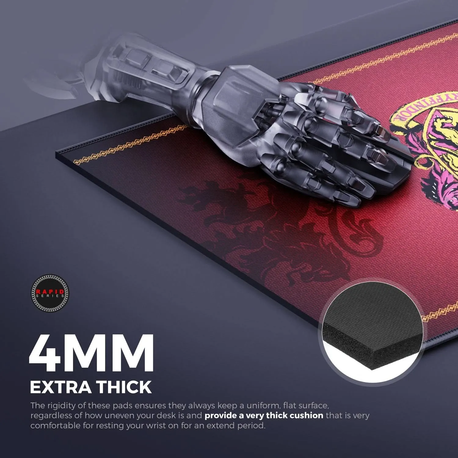 CYBEART GRYFFINDOR CLASSIC GAMING MOUSE PAD RAPID SERIES 450 MM (L)