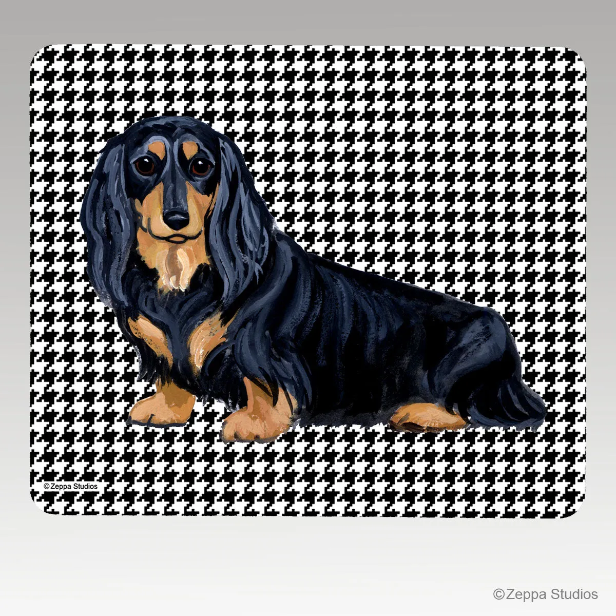 Dachshund Houndstooth Mouse Pad