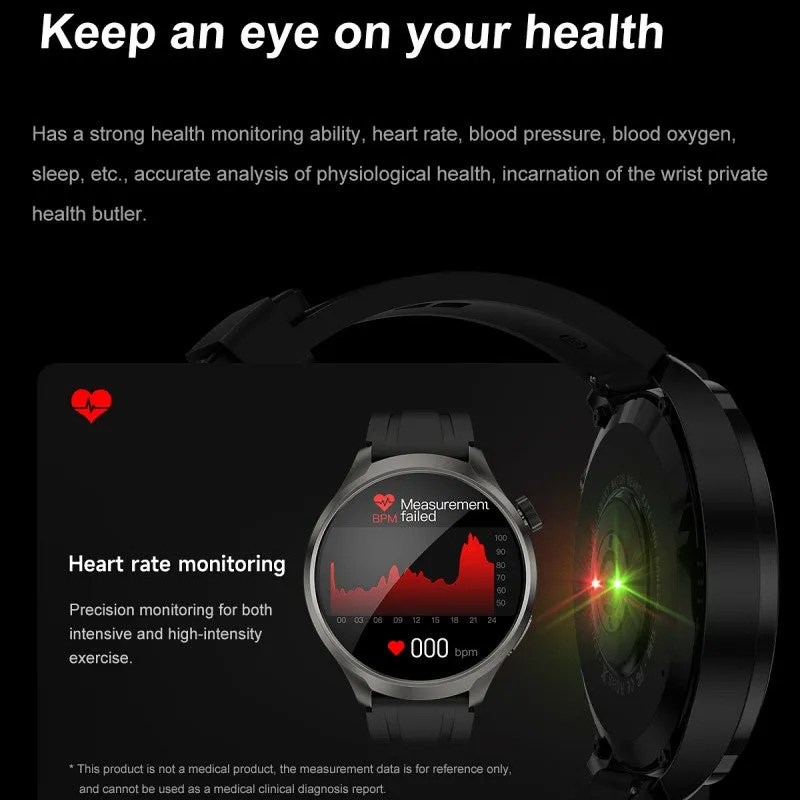 DaTeoy DK69 1.85 inch Full Touch Smart Watch Men 15 Days Battery Life Fitness Tracker DIY Face Waterproof Health Monitoring Compatible with iOS Android