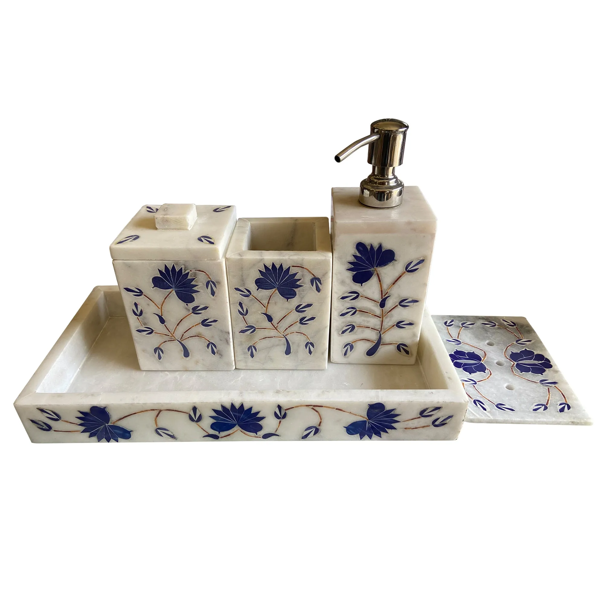 Designer White Bathroom Marble Set