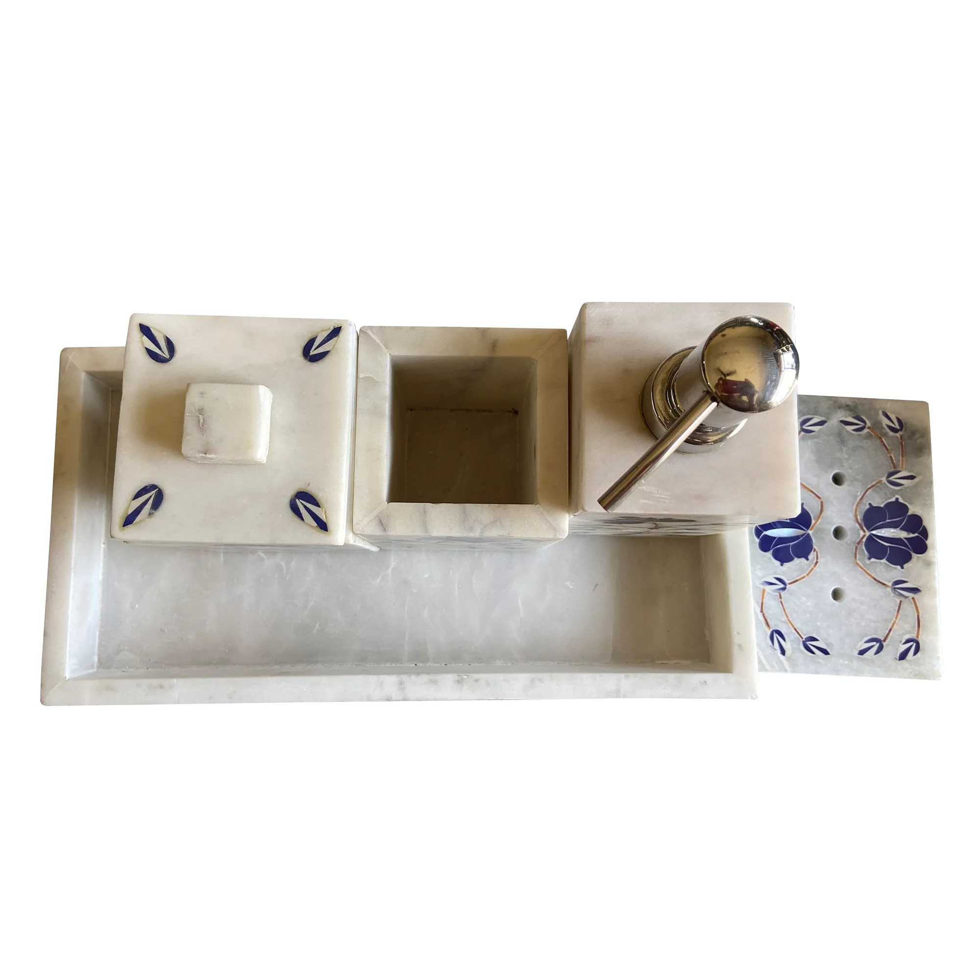 Designer White Bathroom Marble Set