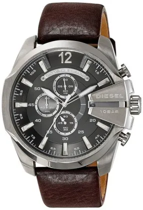 Diesel Men's DZ4290 Chief Chronograph Brown Leather Watch