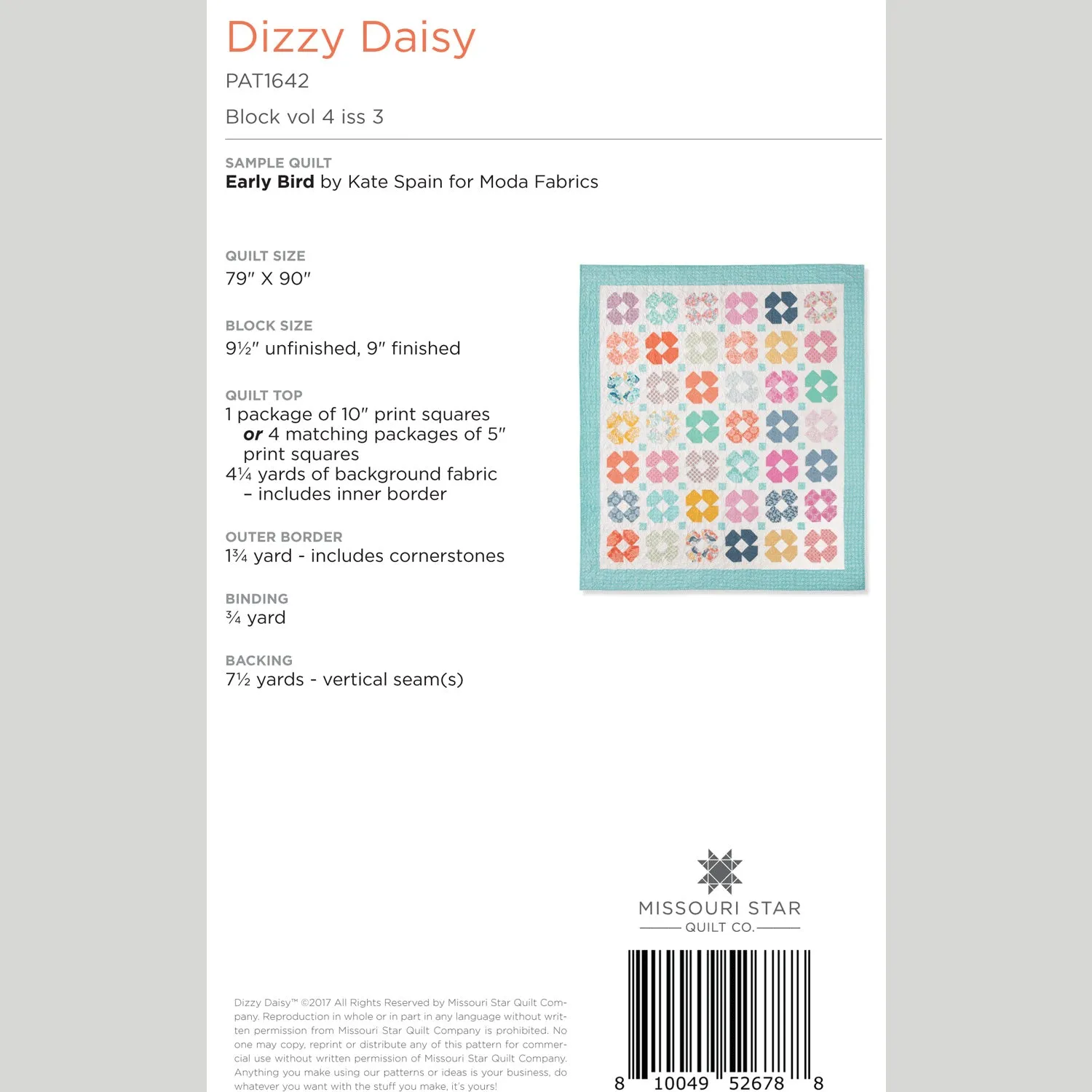 Digital Download - Dizzy Daisy Pattern by Missouri Star