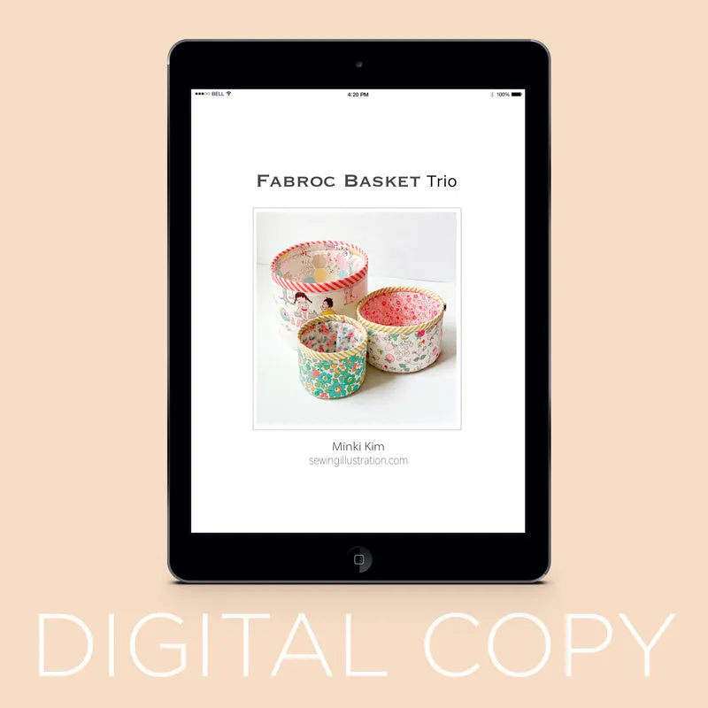 Digital Download - Fabric Basket Trio Pattern