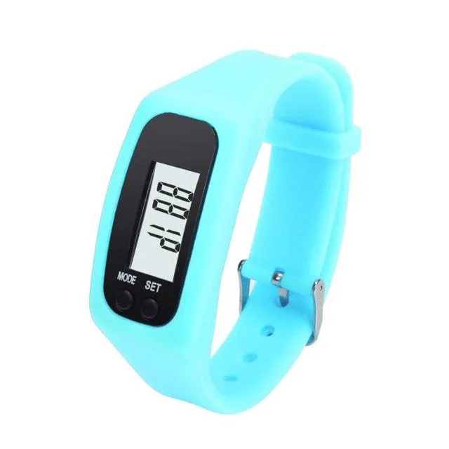 Digital LCD Pedometer sport watch For Women