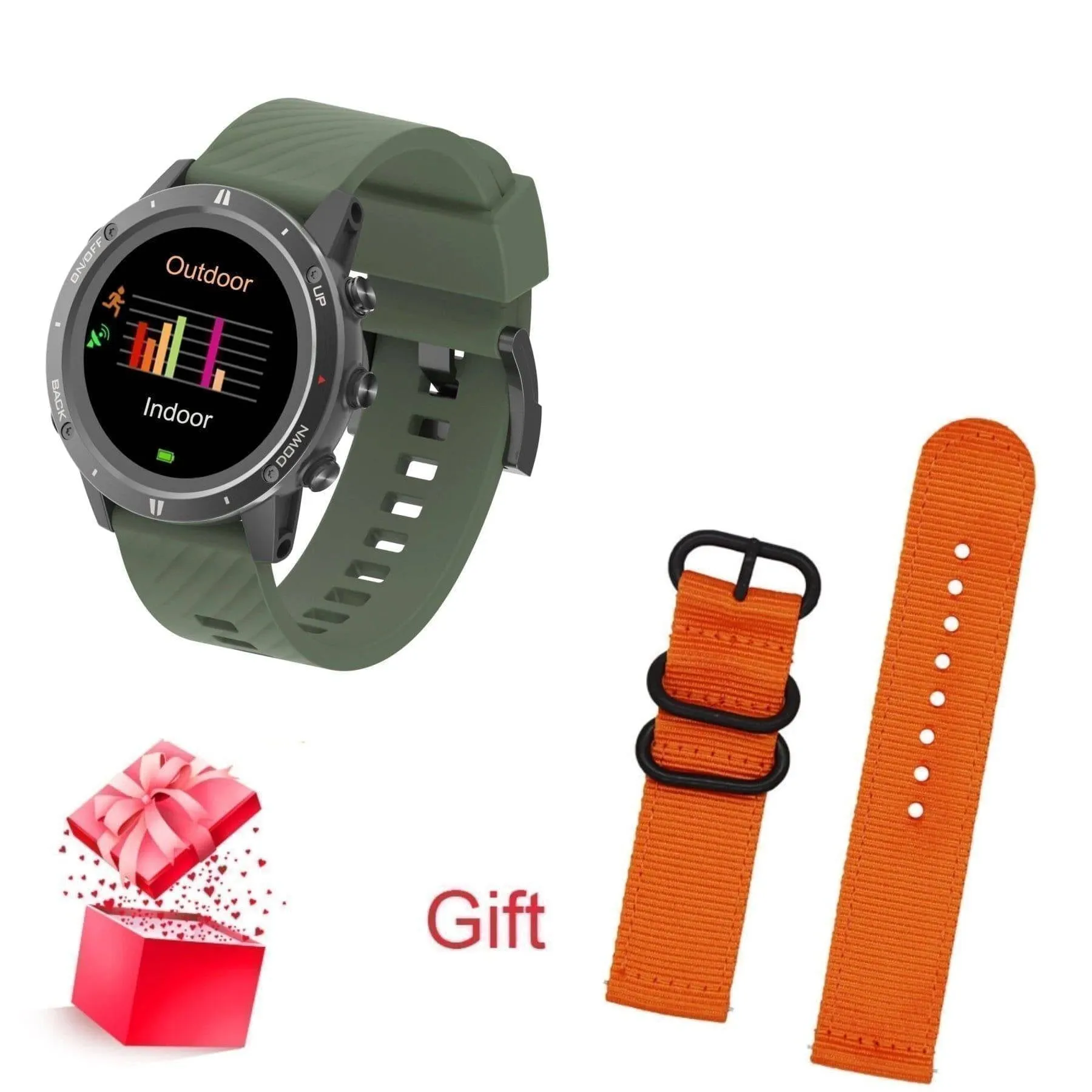 Digital Sports Smart Watch with GPS Compass Altimeter Barometer Pedometer