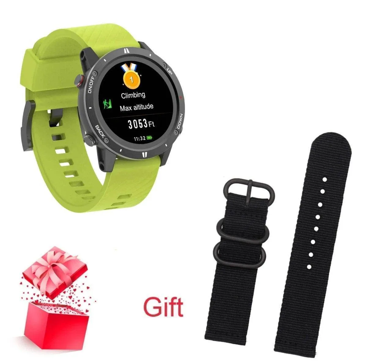 Digital Sports Smart Watch with GPS Compass Altimeter Barometer Pedometer