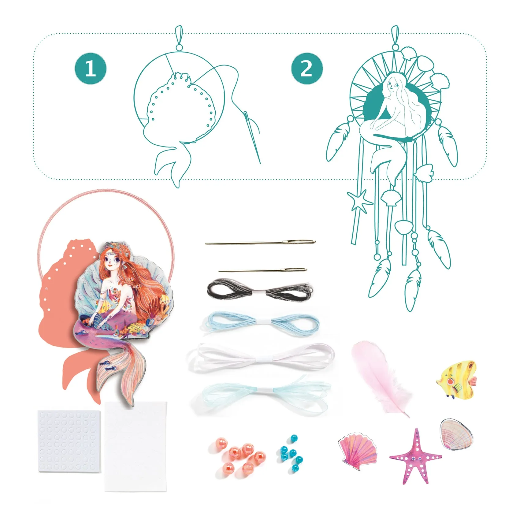 Djeco Do It Yourself Dreamcatcher – Gentle Mermaid