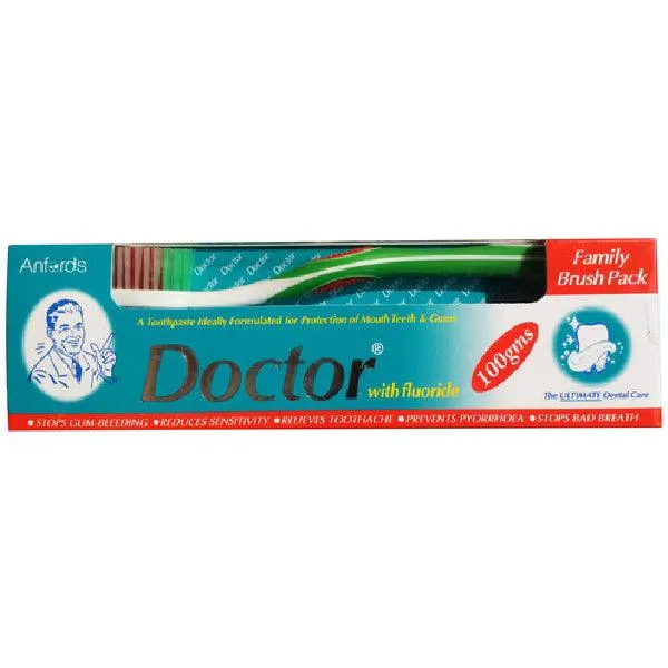 DOCTOR FLORIDE TOOTH PASTE FAMILY W/BRUSH 100GM