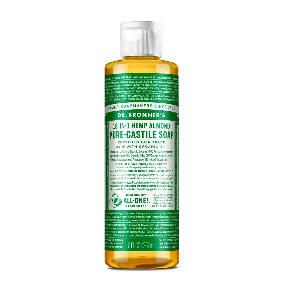 Dr Bronners - 18 in 1 Pure Castile Liquid Soap - Almond (237ml)