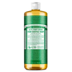 Dr Bronners - 18 in 1 Pure Castile Liquid Soap - Almond (946ml)