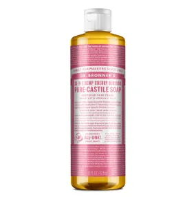 Dr Bronners - 18 in 1 Pure Castile Liquid Soap - Cherry Blossom (473ml)