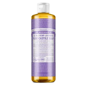 Dr Bronners - 18 in 1 Pure Castile Liquid Soap - Lavender (473ml)