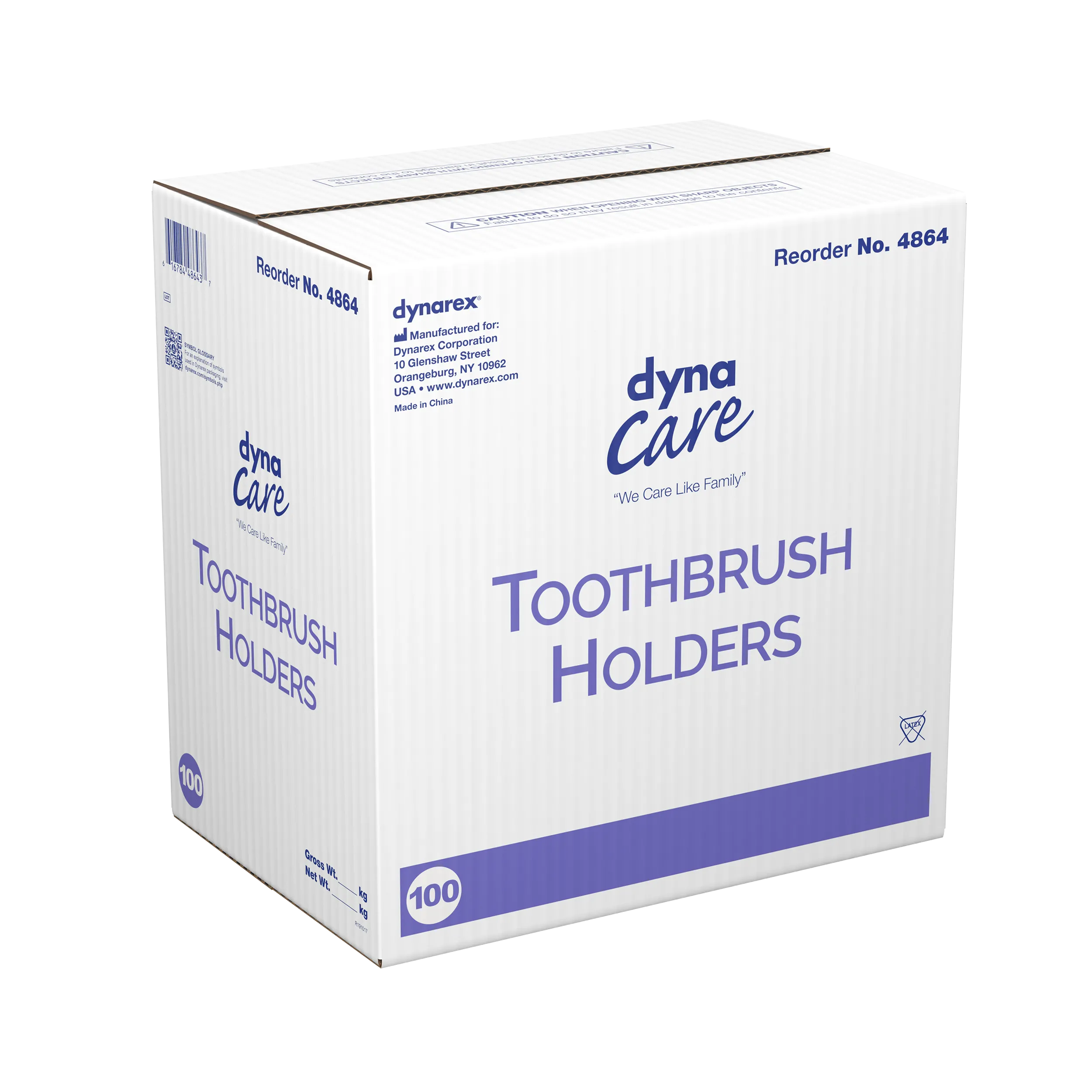 Dynarex - Toothbrush Holder, 100/case