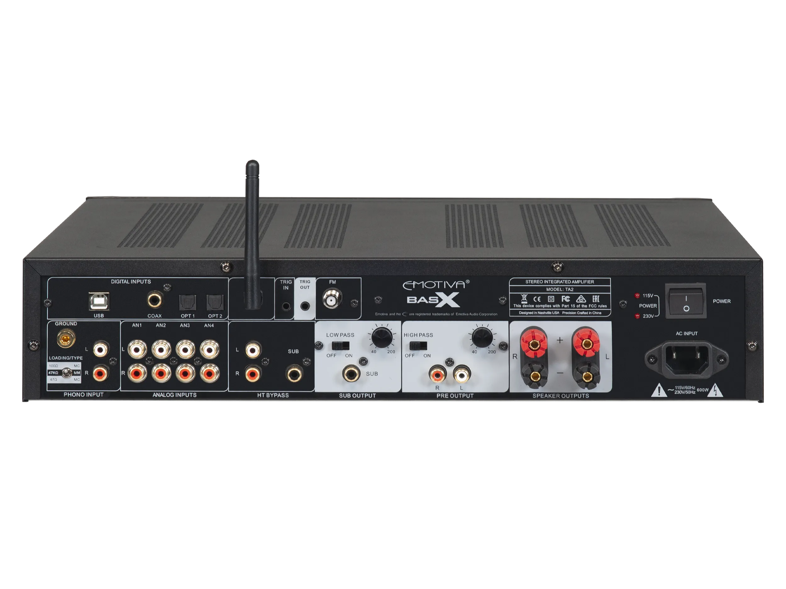 Factory Renewed BasX TA2 Stereo Preamp/DAC/Tuner With Integrated Amplifier