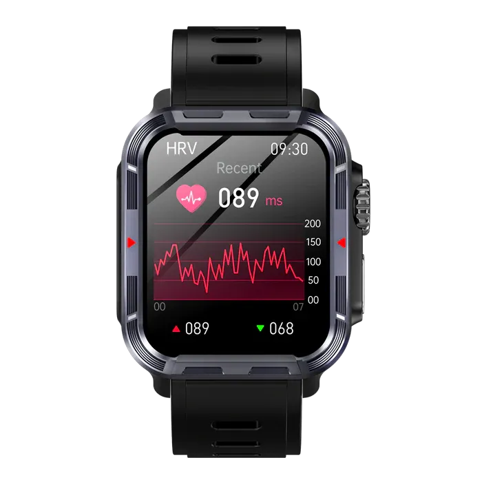 FITAOS VEE PRO Rugged Sports Smartwatch for Body composition /ECG/ Blood sugar/Blood pressure/heart rate monitoring