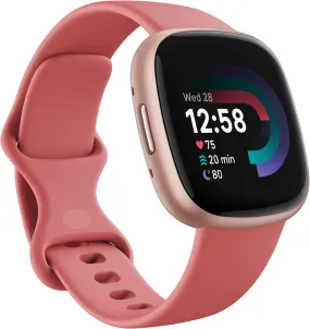 Fitbit Versa 4 Smart Watch - Pink Sand / Copper Rose