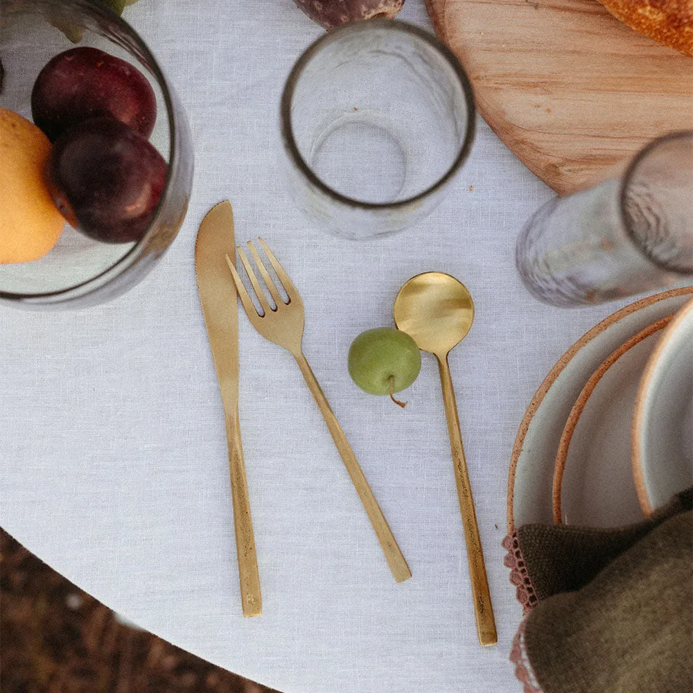 Forged Brass Flatware Set