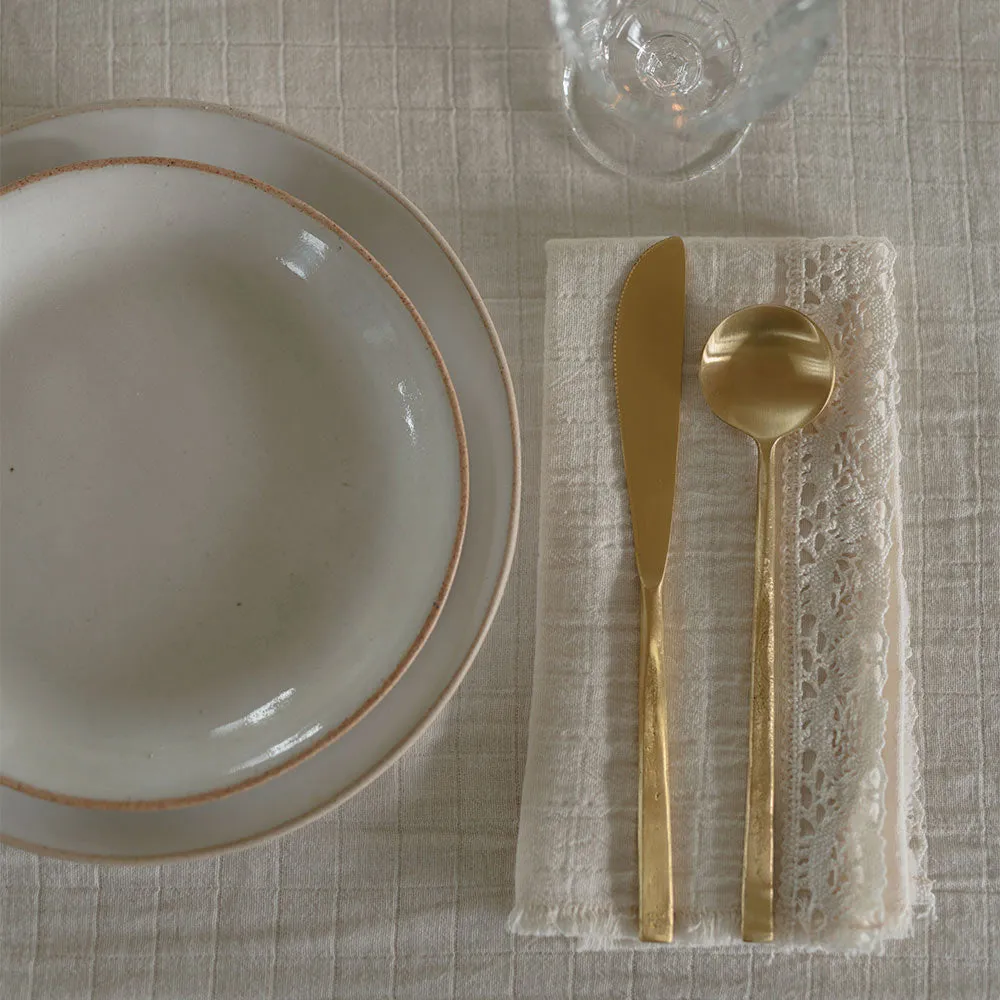 Forged Brass Flatware Set