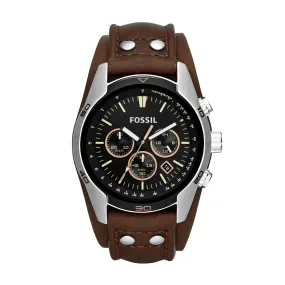 Fossil Coachma Brown Leather Strap Gents Watch CH2891