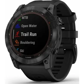 Garmin Fenix 7X Sapphire Solar HRM With GPS Multisport Watch - Black