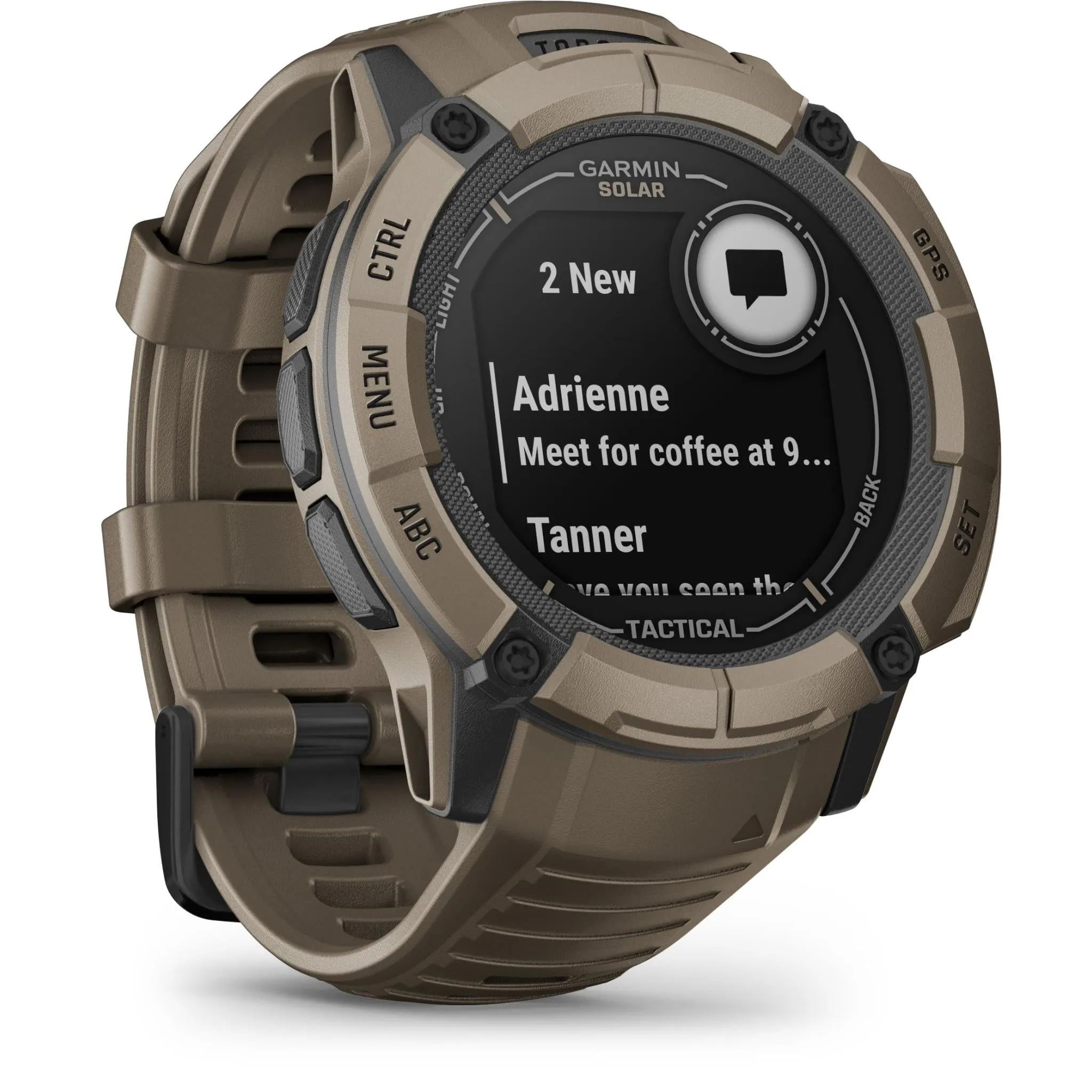 Garmin Instinct 2X Solar Sports Watch (Tactical Edition Coyote Tan)