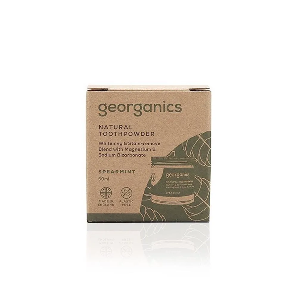 Georganics Natural Whitening Toothpowder - Spearmint