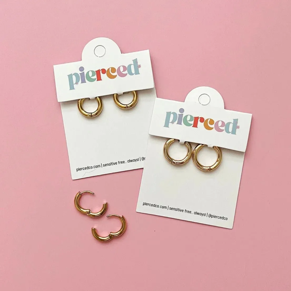 Gold Huggies Child Earrings