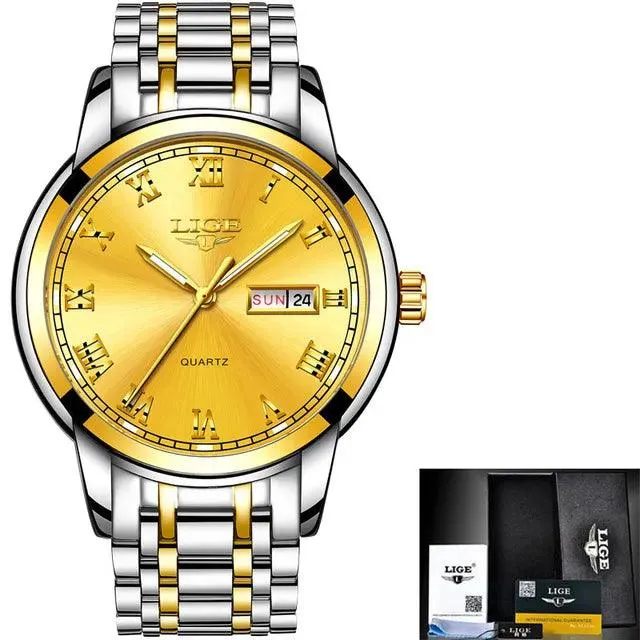 Gold Ladies Creative Steel Water Resistant Watch