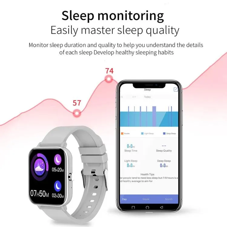 H10 1.69-Inch Bluetooth Smart Watch with Advanced Health Monitoring and Activity Tracking