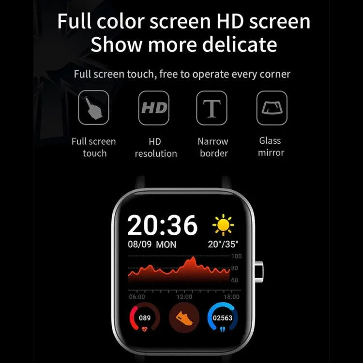 H10 1.69-Inch Bluetooth Smart Watch with Advanced Health Monitoring and Activity Tracking