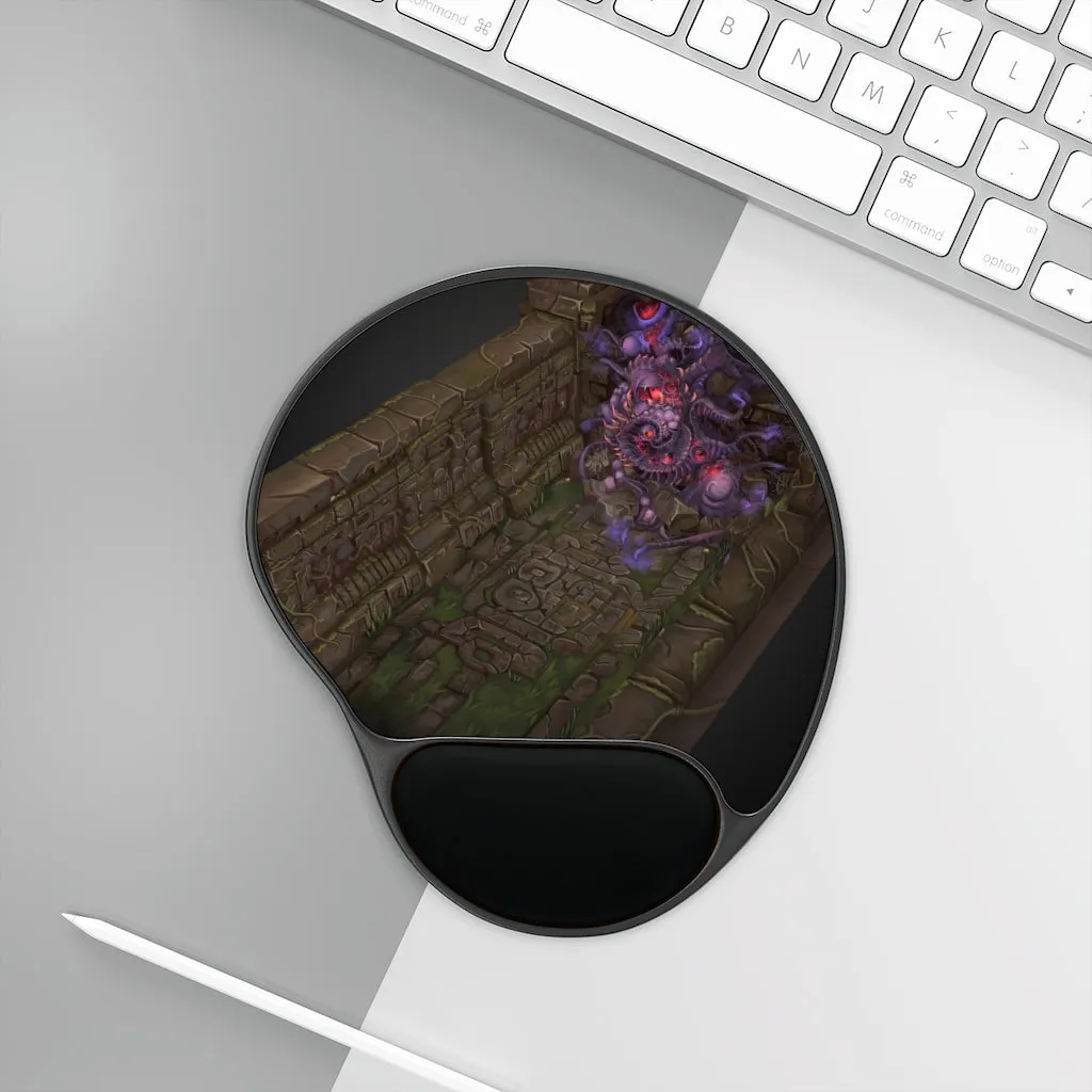 Hand-Painted Environment Art Mouse Pad With Wrist Rest