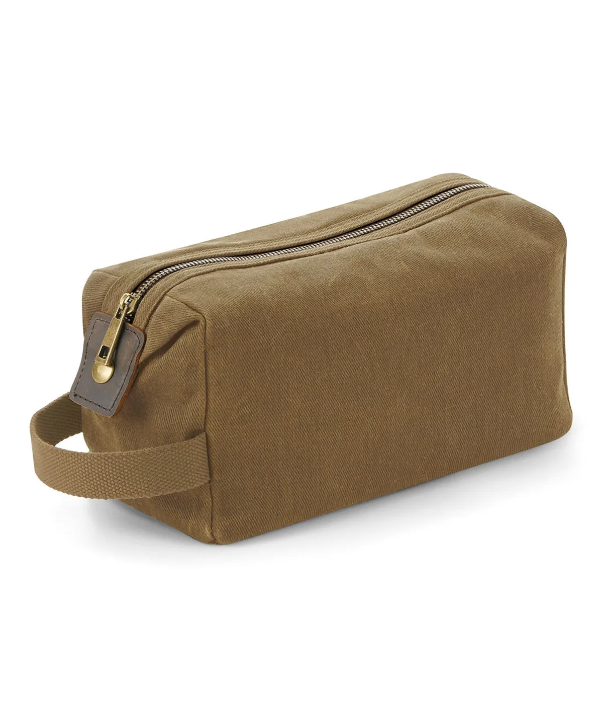 Heritage waxed canvas wash bag | Desert Sand