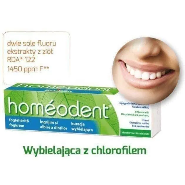 HOMEODENT Whitening toothpaste chlorophyll 75ml