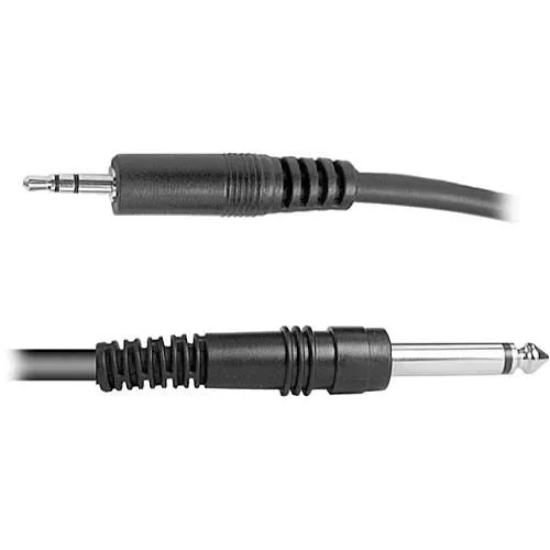 Hosa CMP-105 Stereo Mini Male To 1/4 Mono Male Cable - 5 Foot