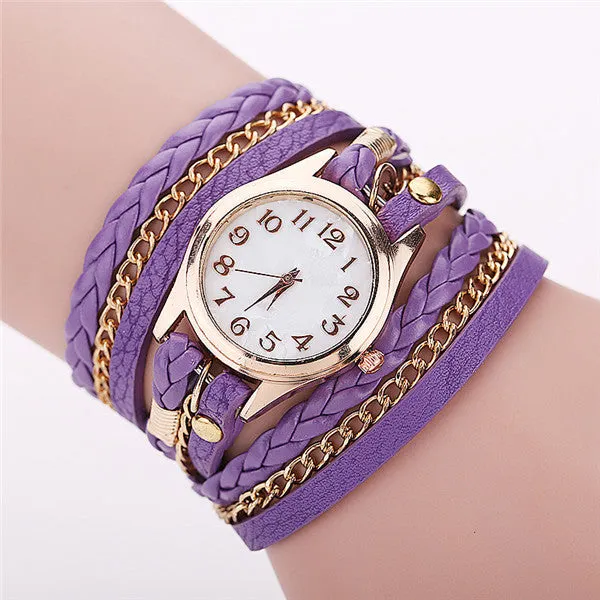 Hot Sale Fashion Casual Wrist Watch Leather Bracelet Women Watches