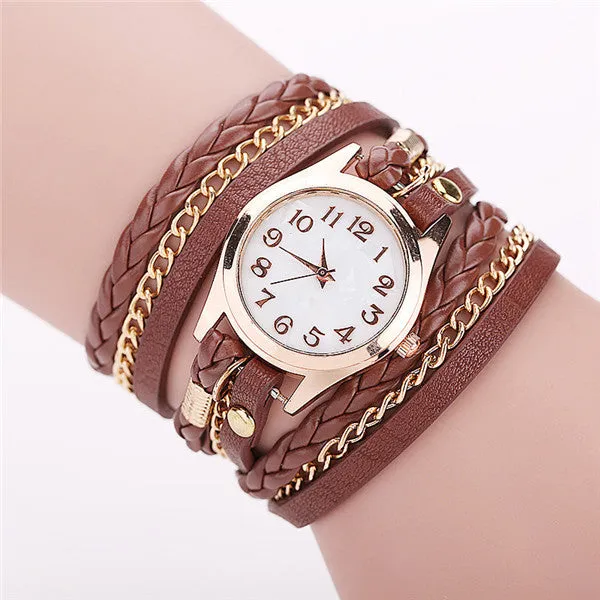 Hot Sale Fashion Casual Wrist Watch Leather Bracelet Women Watches