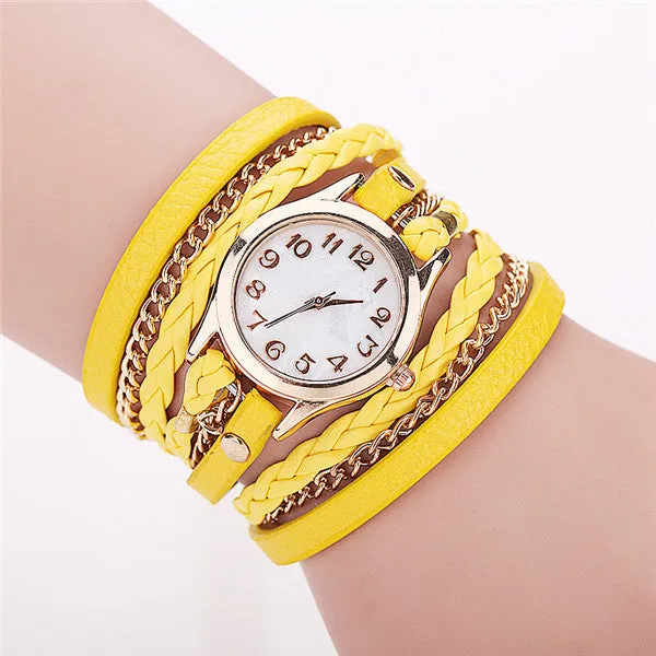 Hot Sale Fashion Casual Wrist Watch Leather Bracelet Women Watches