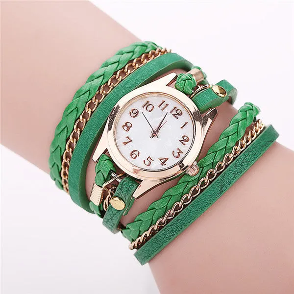 Hot Sale Fashion Casual Wrist Watch Leather Bracelet Women Watches