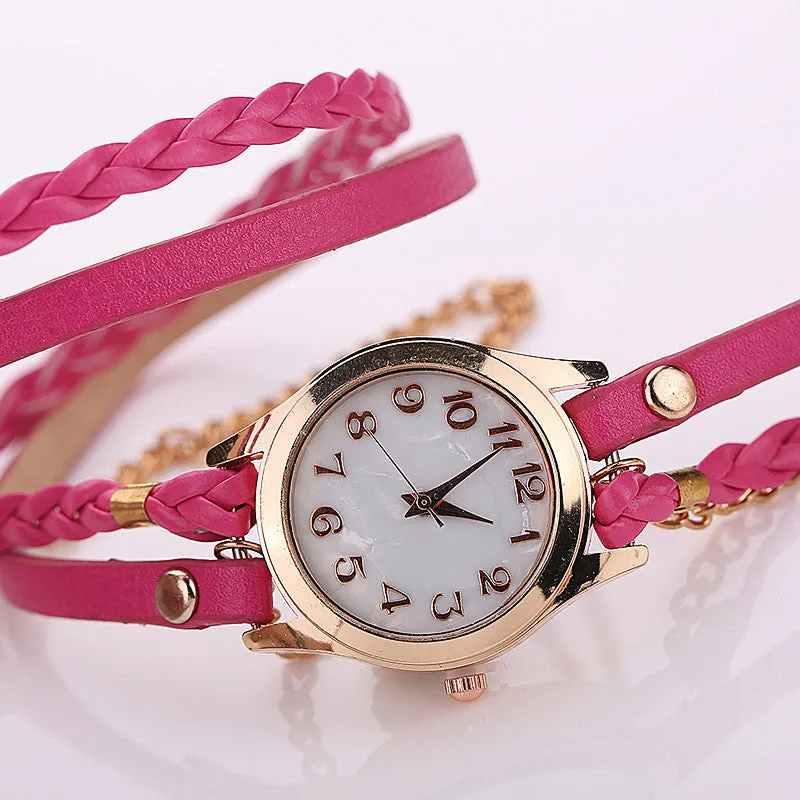 Hot Sale Fashion Casual Wrist Watch Leather Bracelet Women Watches