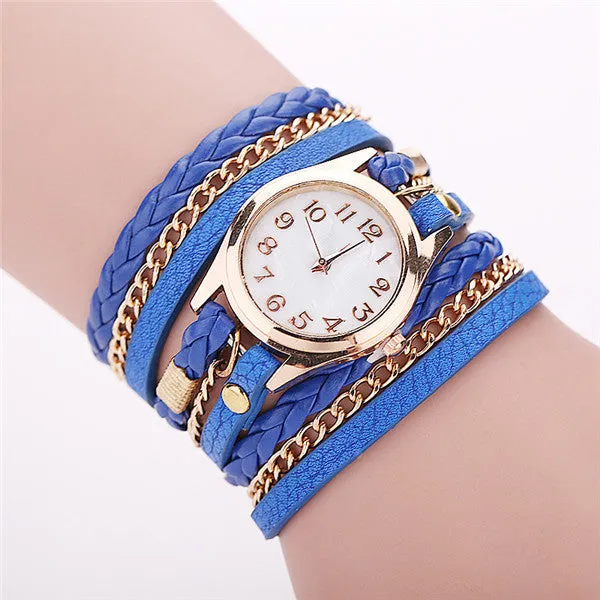 Hot Sale Fashion Casual Wrist Watch Leather Bracelet Women Watches