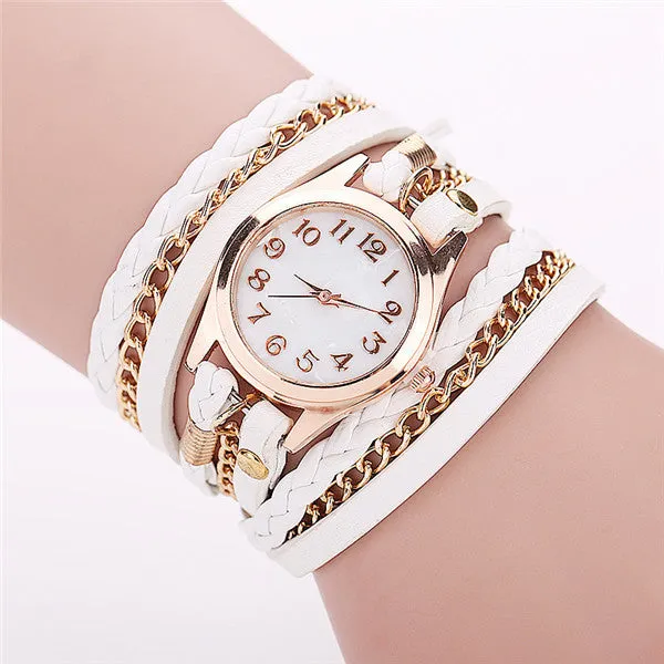 Hot Sale Fashion Casual Wrist Watch Leather Bracelet Women Watches