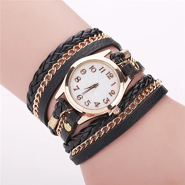 Hot Sale Fashion Casual Wrist Watch Leather Bracelet Women Watches