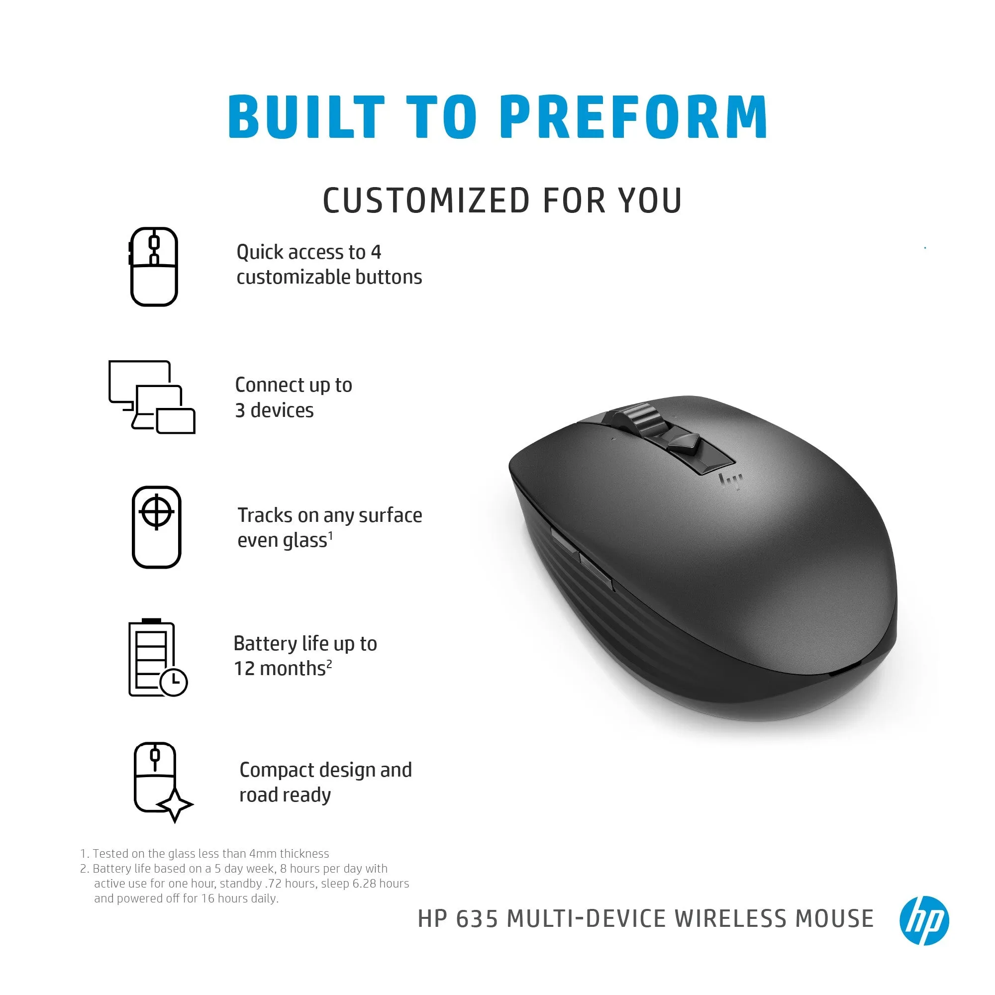 HP 635 Multi-Device Wireless Mouse