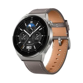 HUAWEI WATCH GT 3 Pro Smartwatch with Titanium Body & Up to 2 Weeks Battery Life - Compatible with Android and iOS - Fitness Tracker and Health Monitor - Sapphire Watch Dial - Bluetooth - 46MM Grey